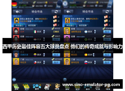 西甲历史最佳阵容五大球员盘点 他们的传奇成就与影响力